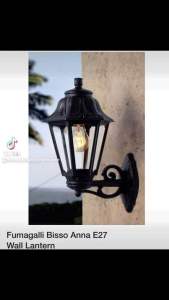 Outdoor Fumagalli wall Lamp in white or black