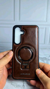 SAMSUNG GALAXY A55 5G / A54 / S23 FE / S24 FE Magsafe stand Leather Back Case Cover Kulit RMBMAX