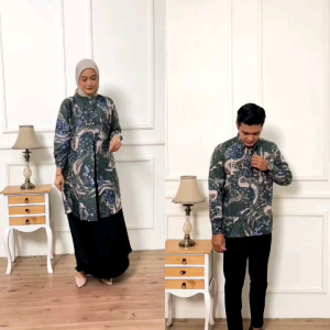 Gamis Batik Wanita Modern: Copel Sarimbit & Ukuran Super Jumbo