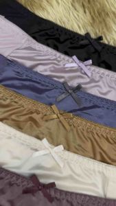 Quần lót nữ quần chip phối ren đính nơ 60-70kg cao cấp mềm mịn thoáng mát. Mã 1453