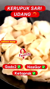 TERMURAH 500GR Kerupuk Mentah Sari Udang Premium Besar Kecil Krupuk Seblak Wangi Enak Gurih Nagih