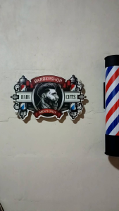 neon bok barbershop tempel dinding