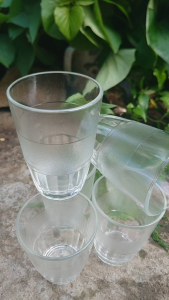 Gelas Kaca Lurus  Isi 6 Pcs Setengah Lusin Glass/harga untuk 6pcs