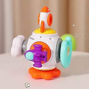 Baby 6 Side Busy Cube Toy Early Education Puzzle Spinning toy baby travel toy mainan bayi for 6m婴儿忙碌球早教玩具