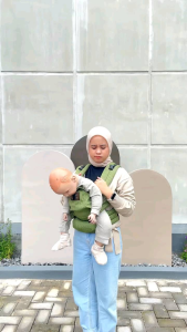 CuddleMe Ultimo Aero Carrier Gendongan Bayi Newborn SSC MShape Hipseat Hadap Luar Toddler