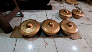 BONANG KIRAB ISI 3 BUAH Alat Musik Bonang Set Bonang Dan Stik - Lazada