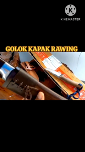 golok kapak rawing full baja hss sangat tajam