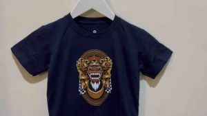 Tshirt kids kaos atasan oblong anak usia 1-12tahun sablon gambar BARONG KUNING