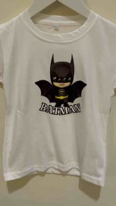 Tshirt Kids Kaos Atasan Oblong Sablon Karakter BATMAN Anak Usia 1-12 Tahun