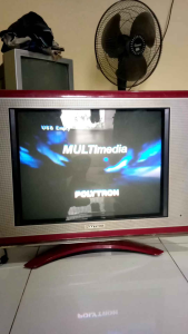 MESIN TV POLYTRON MULTI MEDIA USB.NON EW