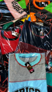 Paket 5 Pcs Kaos Anak Laki-laki Umur 1-12 Tahun Kombinasi Warna