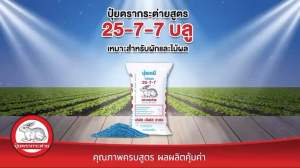 ปุ๋ย 25-7-7 กระต่าย บลู (เม็ดฟ้า) ปุ๋ยพรีเมียม ยกกระสอบ 50กิโลกรัม เร่งต้นโตไว เร่งแตกใบ เพิ่มความสมบูรณ์ บ.เจียไต๋