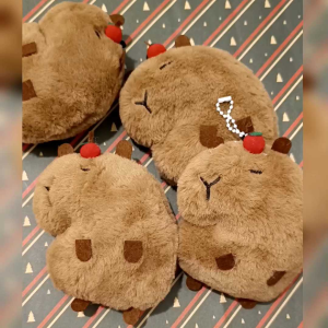 Capybara soft toy capybara keychain squeak
