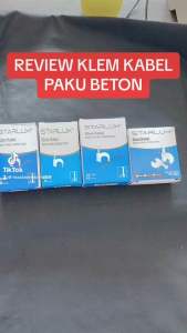 KLEM KABEL PAKU BETON UK 8mm 9mm 10mm 12mm PAKU KABEL KLIP KABEL