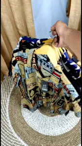 Kemeja Casual Pria Elegan Hawaii T-shirt Motif Trendy