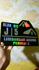 Nomor Rumah Akrilik custom sesuai request 1 hari jadi
