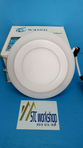 Lampu downlight LED 2 warna lampu donlet LED 2 warna bentuk bulat