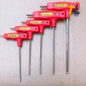 Lục giác bi cán đỏ chữ T Standard đủ size 2mm 2.5mm 3mm 4mm 5mm