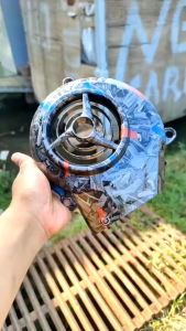 Forged merah biru Tutup kipas mio sporty mio smile