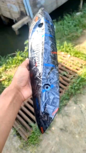 Forged merah biru Tutup tameng knalpot mio sporty mio smile