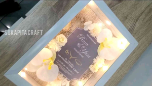 Mahar Pernikahan Akrilik Estetik & Ukuran 24x34