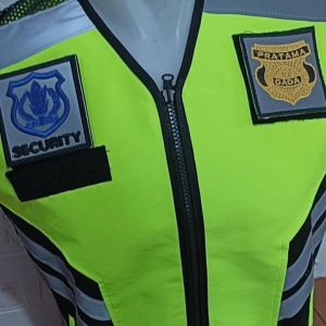 rompi securitysatpamlogo bordir