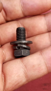 Baut Dobel ring Bolt Double Waser M8x14mm Lebar Ring 18mm + Ring per Tebal ring 1mm Baut Universal