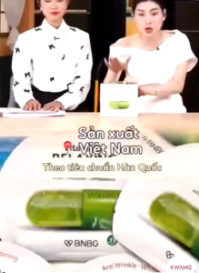 2Hộp -20 miếng -Mặt Nạ Giấy  Banobagi Anti Wrinkle Whitening Vita Genic Mask