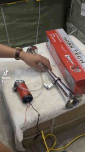 Còi sinh hơi cho xe không có bình hơi. Còi tạo hơi 12/24v