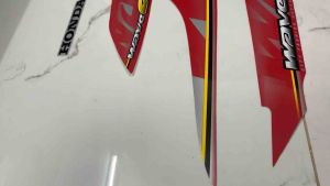 Bộ tem xe honda WAVE A 2010 màu đỏ hàng nhập Thái Lan 3 lớp chất lượng cao dành riêng cho dòng xe này tem xe hàng mới 100% giá bán cực tốt bán lẻ như bán sỉ