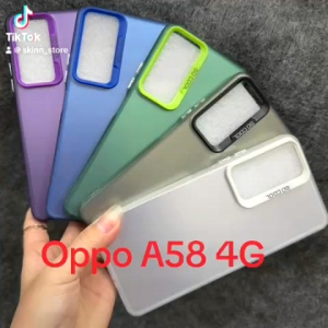 [ Ảnh thật ] Case ốp lưng Oppo A58 4G viền dẻo lưng cứng nhám mờ chống vân tay chống bám bụi