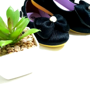 Sepatu Balet Anak Perempuan / Flatshoes Anak Perempuan Motif Pita Mutiara ukuran 22-25 anak Balita