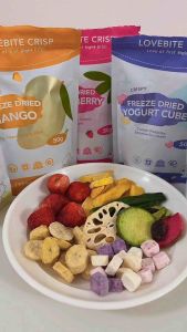100% Real Freeze Dried Fruit Snack 🍓 No Sugar Added | Crunchy Healthy Kids Snack | Lovebite Crisp