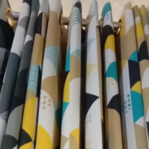 Gorden minimalis motif piramid blackout murah gorden pintu dan jendela