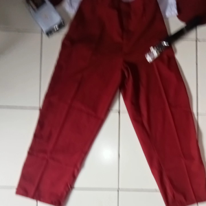 SETELAN SERAGAM SEKOLAH SD MERAH PUTIH LAKI LAKI BAJU PANJANG CELANA PANJANG LENGKAP