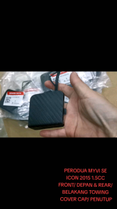 *ORIGINAL PERODUA MYVI SE ICON 2015 1.5CC FRONT/DEPAN & REAR/BELAKANG TOWING COVER CAP/PENUTUP