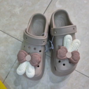 DÉP SỤC NHỰA nguyên khối đi mưa SIÊU ÊM nhẹ sticker cute đúc nguyên khối