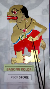 Wayang Bagong Kolor Abang Merah Kiseno Ukuran +-55cm