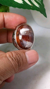 cincin batu Garut motif kembang natural realpic