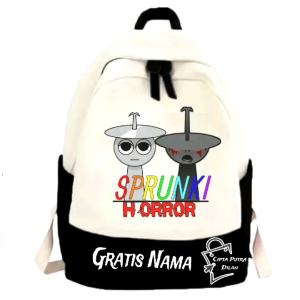 Tas Ransel Lucu Sprunki Horror - Pilihan Custom Nama Tas Sekolah Sprunki Horror Custom Nama Gratis