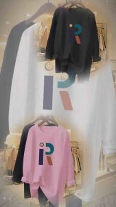R MOTIF SIMPLE Kaos Oversize Wanita Lengan Panjang/ Kaos Distro WANITA// Kaos Streetwear Oversize / Baju Kaos Distro / Kaos / Wanita / COD/TERSEDIA 3 SIZE LXL-XXL