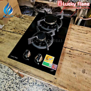 เตาฝังหน้ากระจกนิรภัย Luckyflame รุ่น LGS-342(N)