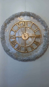 Resin Geode Clock customized 22 to 24 inch only pm first