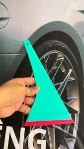 Dụng cụ dán phim cách nhiệt nhựa cứng cao cấp 3 trong 1 lưới cao su mền 26cm-13cm