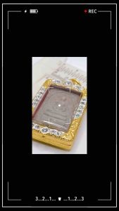 กรอบพระสมเด็จ ลายสั่งทำพิเศษ ขนาด 3x4 cm และ 2.3x-3.5cm (+-พระได้2มิล) กรอบทองยกซุ้มบัวฝังเพชรcz คุณภาพดี