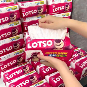 Lotso bear  disposable face towel cotton tissue facial towel
