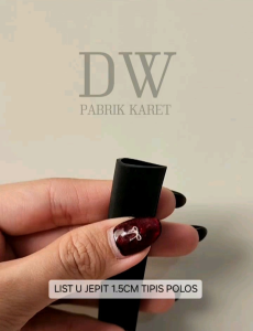 KARET List Helm Lebar 15mm / LIST U JEPIT LEBAR 15 MM