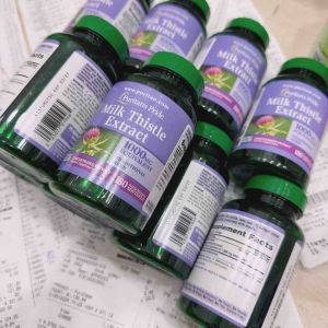 [Đu Bill Store + Bill Air] Viên uống bổ gan Milk Thistle Extract Puritan’s Pride 1000mg 180 viên của Mỹ