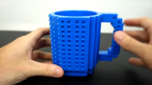 Gelas Cangkir Mug Unik Build on Brick Set Mainan Bongkar Pasang 350 ML Minuman Susu Kopi Teh Hangat Plastik Food Grade