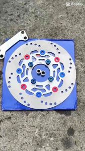 PIRINGAN CAKRAM DEPAN 220MM PLUS BREKET PLUS 4BAUT MIO SMILE MIO SPORTY MIO SOUL